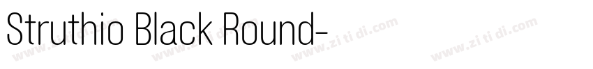Struthio Black Round字体转换 Struthio Black Round字体转换